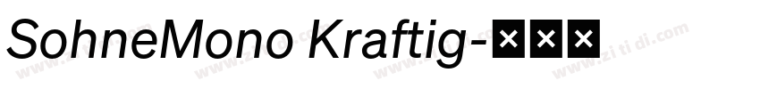 SohneMono Kraftig字体转换